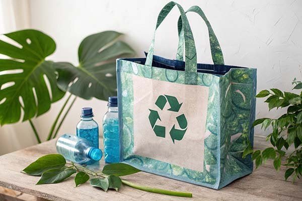 a reusable bag made from eco-friendly materials