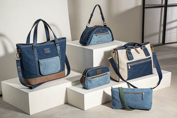 different shape canvas bags