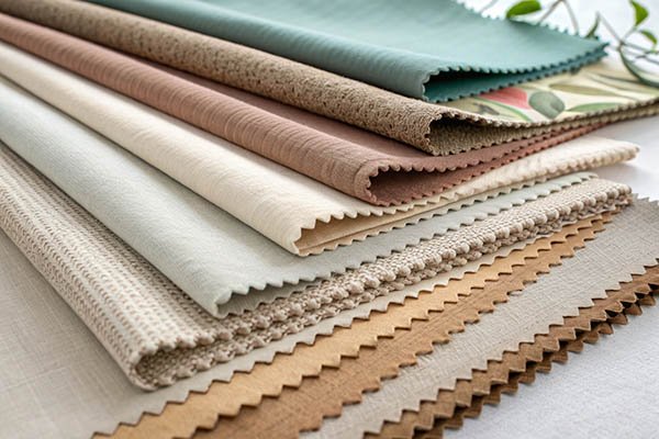 various fabric swatches for bags