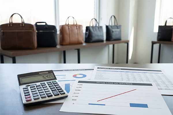 Calculator showing costs of returns vs savings