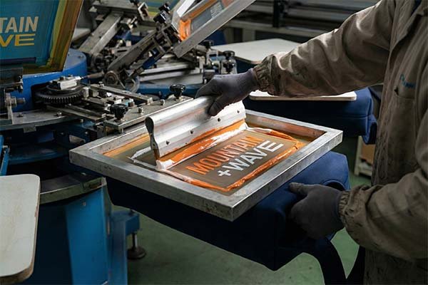 Screen printing process on neoprene