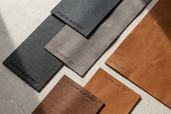 leather material swatches