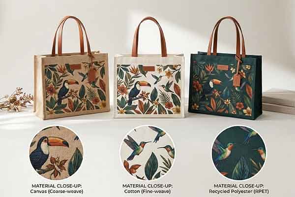 custom fabric bags materials