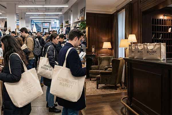 Retail and hospitality bag examples