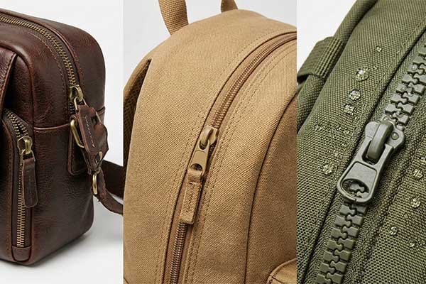 zipper materials custom bag