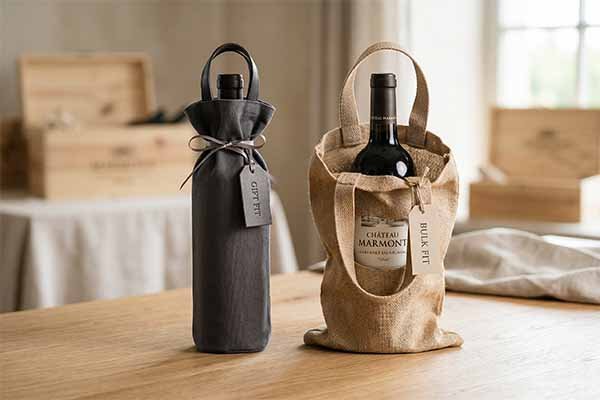how to measure wine bottle for bag