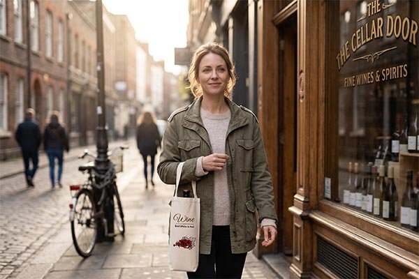 custom printed wine bags