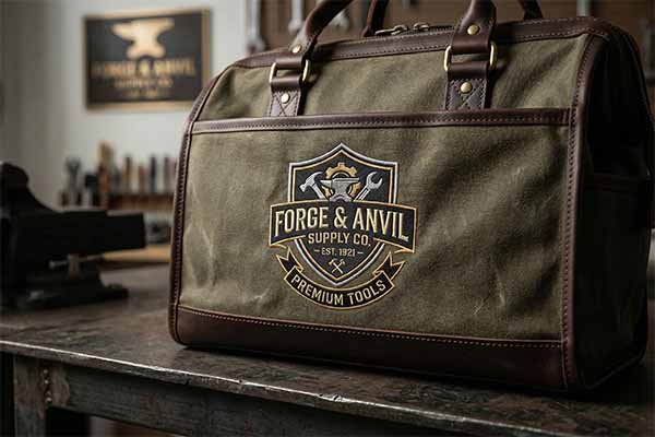 custom embroidered tool bag