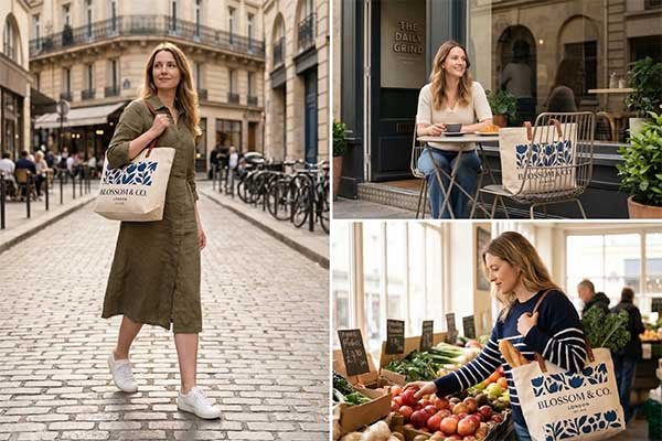 stylish custom printed tote