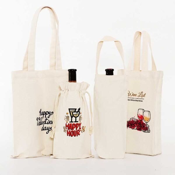 Multi-Style Canvas Wine Bag Wholesale