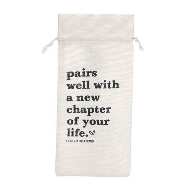 Custom Printed Drawstring Wine Gift Bag Wholesale – Bild 4