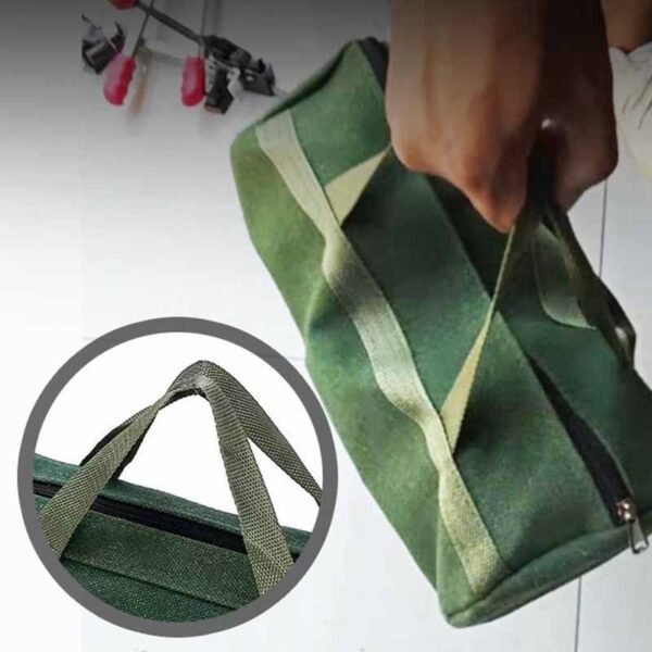 Heavy Duty Green Canvas Tool Duffel Bag — изображение 2
