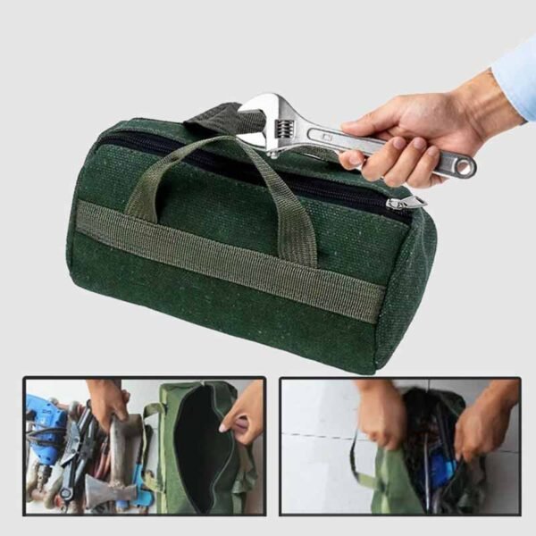 Heavy Duty Green Canvas Tool Duffel Bag — изображение 3