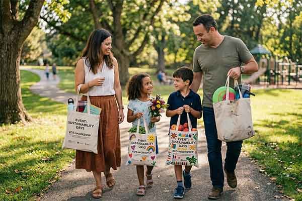cotton tote bag grocery shopping