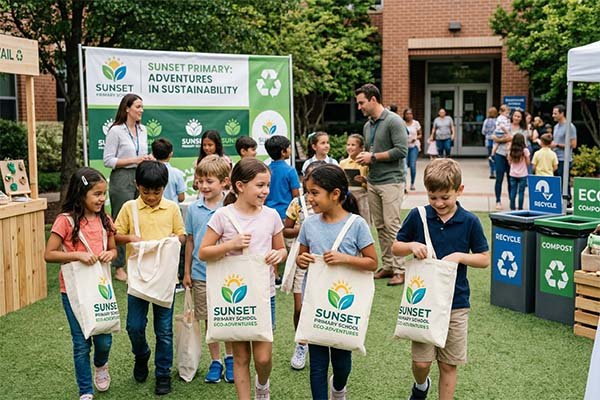 branded cotton bags for schools