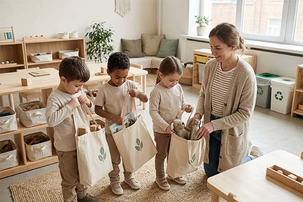 reusable cotton bags for classroom