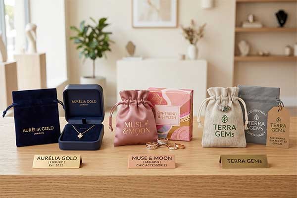 Custom luxury and eco-friendly brand jewelry bags