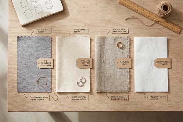 Sustainable and eco-friendly jewelry bag fabric options