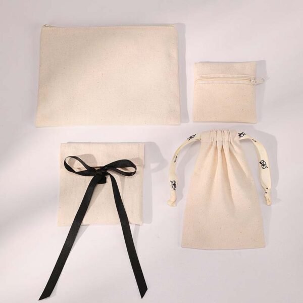 Wholesale Eco-Friendly Cotton Canvas Jewelry Pouches – Image 2