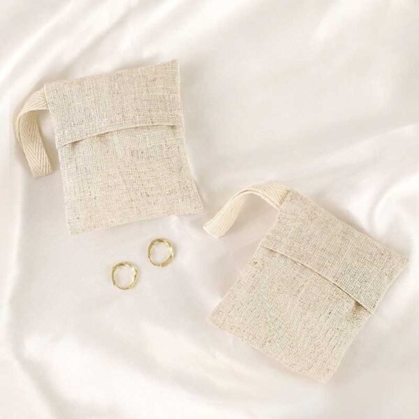 Wholesale Custom Linen Jewelry Pouches - Billede 5
