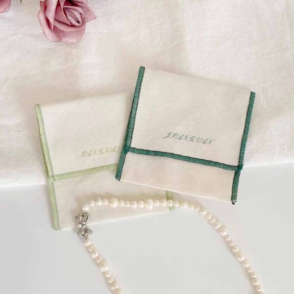 Wholesale Cotton Canvas Envelope Jewelry Pouches - Image 4