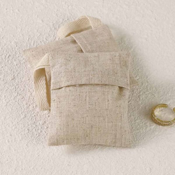 Wholesale Custom Linen Jewelry Pouches - Billede 2