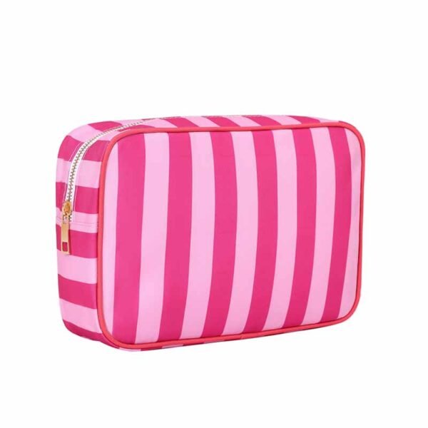 Wholesale Custom Striped Oxford Cloth Makeup Bag – Image 5