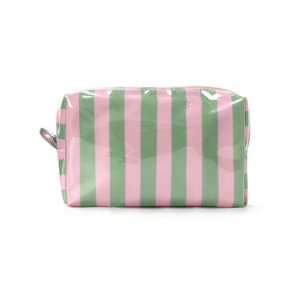 Wholesale Striped Glossy PVC Cosmetic Bags - 画像 (2)