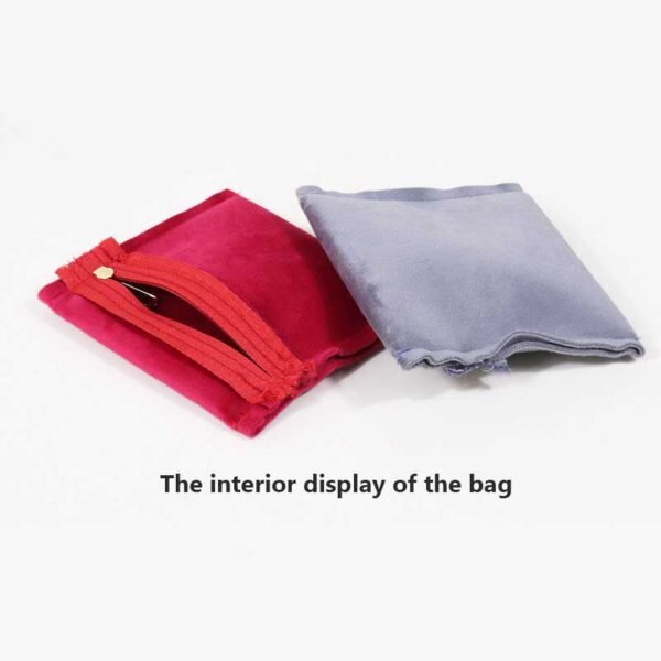 Wholesale Custom Velvet Zipper Jewelry Pouches - Billede 5