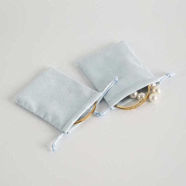 Wholesale Microfiber Jewelry Pouches | Custom Suede Drawstring Bags - Image 5
