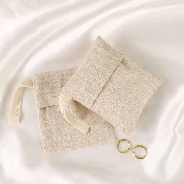 Wholesale Custom Linen Jewelry Pouches - Billede 3