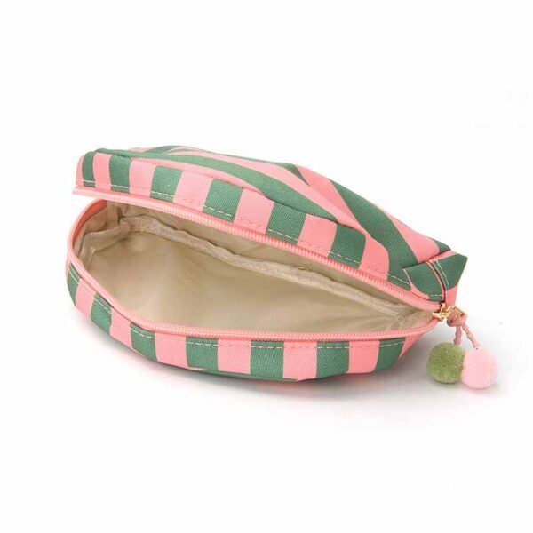 Wholesale Custom Striped Half-Moon Oxford Cosmetic Bags - Billede 3