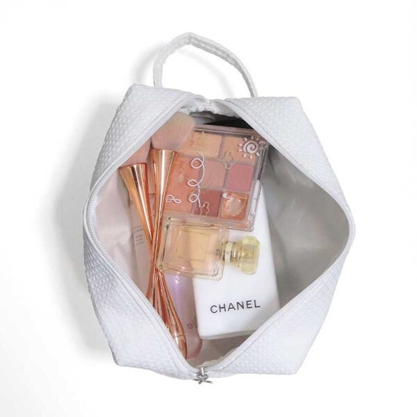 Wholesale Custom Waffle Weave Makeup Bag & Travel Toiletry Pouch - immagine 4