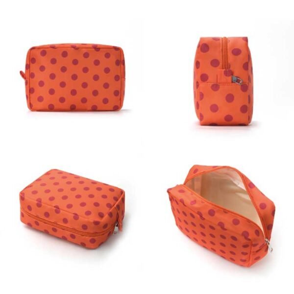Wholesale Custom Polka Dot Oxford Cloth Makeup Bags - Billede 2