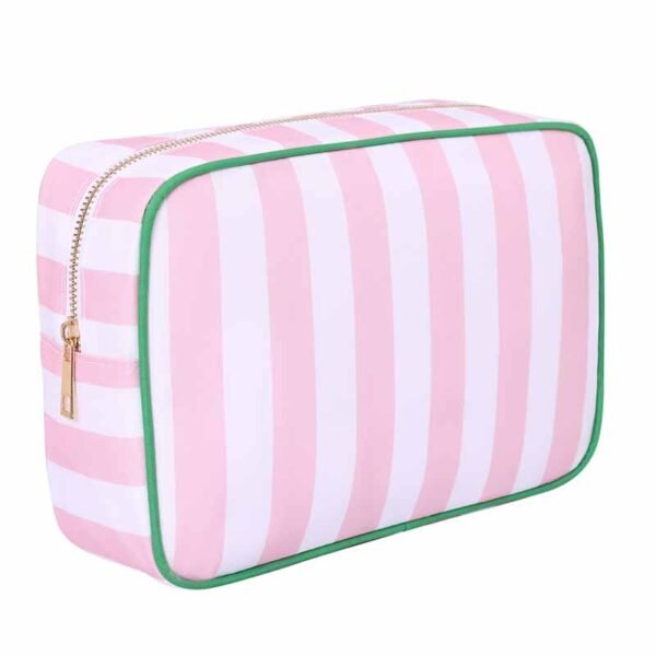 Wholesale Custom Striped Oxford Cloth Makeup Bag