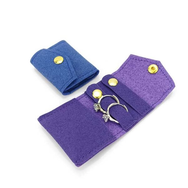 Wholesale Custom Felt Jewelry Envelope Pouches - Billede 4