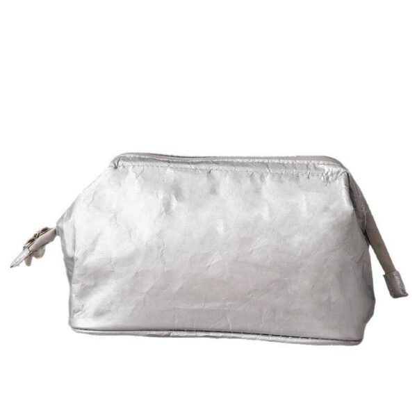 Wholesale Eco-Friendly Silver Tyvek Makeup Bag