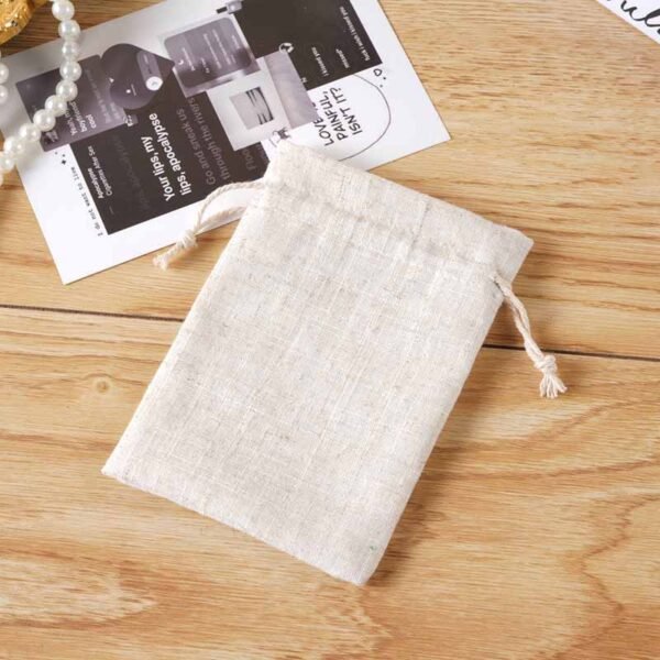 Wholesale Custom Linen Drawstring Jewelry Pouches - immagine 5
