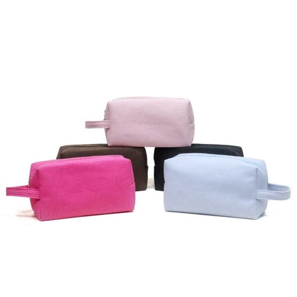 Wholesale Custom Waffle Weave Makeup Bag & Travel Toiletry Pouch