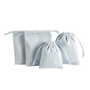 Wholesale Microfiber Jewelry Pouches | Custom Suede Drawstring Bags