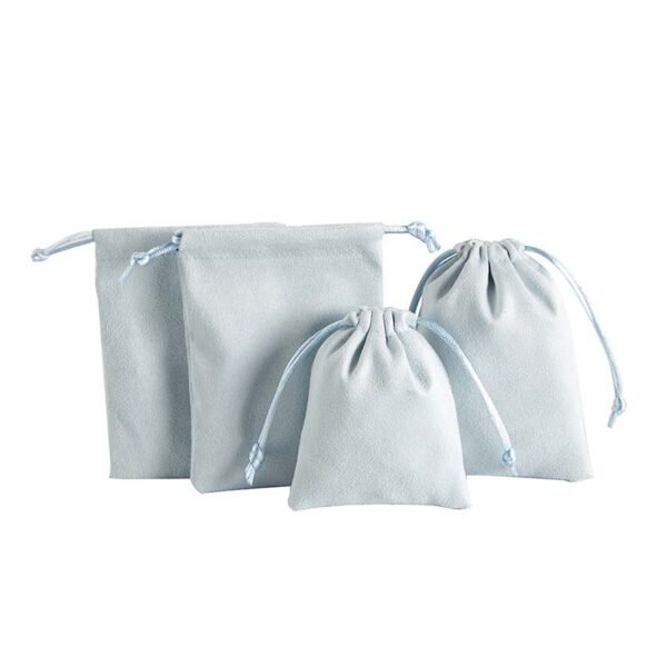 Wholesale Microfiber Jewelry Pouches | Custom Suede Drawstring Bags