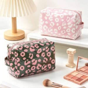 Wholesale Leopard Print Oxford Cloth Cosmetic Bags