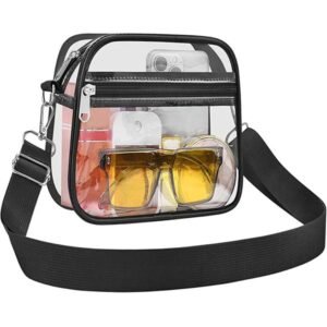 Wholesale Stadium Clear PVC Adjustable Strap Crossbody Bag