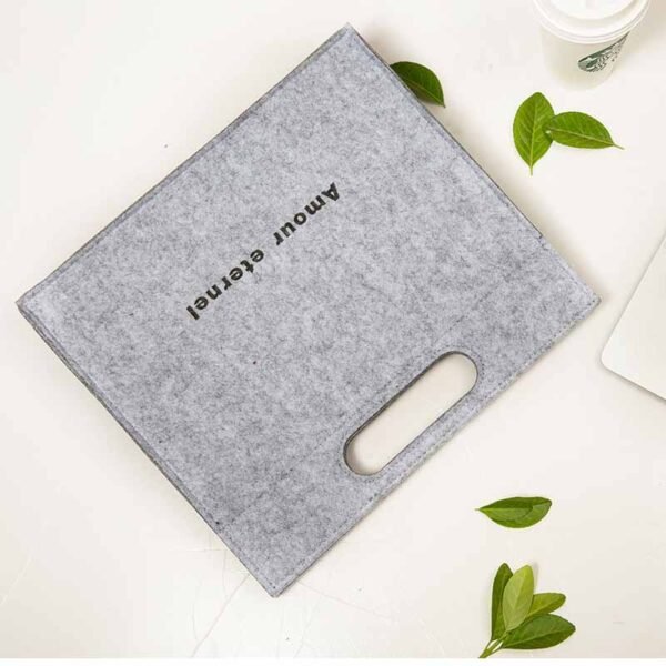Wholesale Felt Laptop Bag with Cutout Handle - Imagem 3
