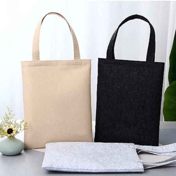 Wholesale Premium Felt Tote Bags with Custom Logo - Imagem 2