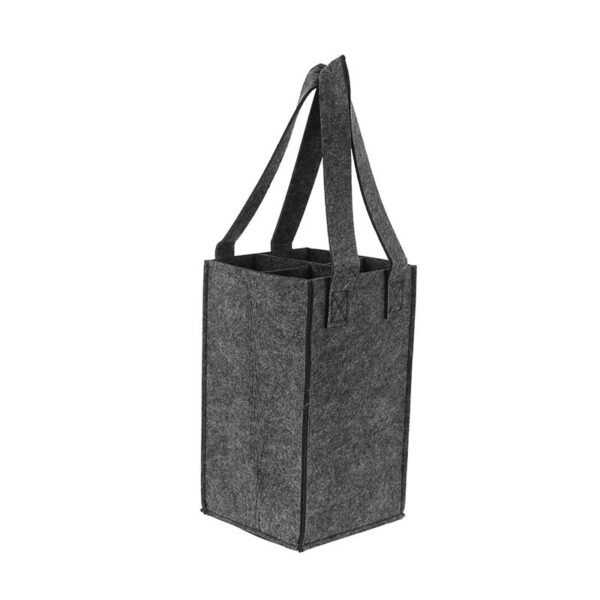 Wholesale Custom Felt Wine Tote Bags - Imagen 3