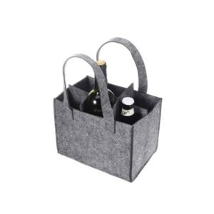 Wholesale Custom Felt Wine Tote Bags