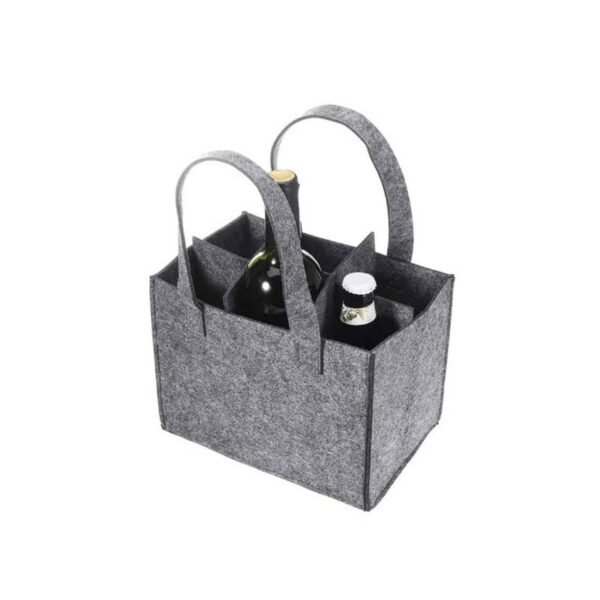 Wholesale Custom Felt Wine Tote Bags