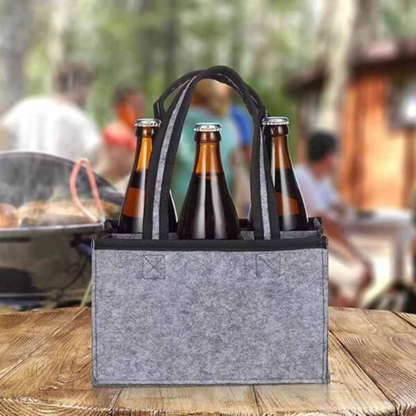 Wholesale Premium Custom Felt Beer Bag - Billede 3