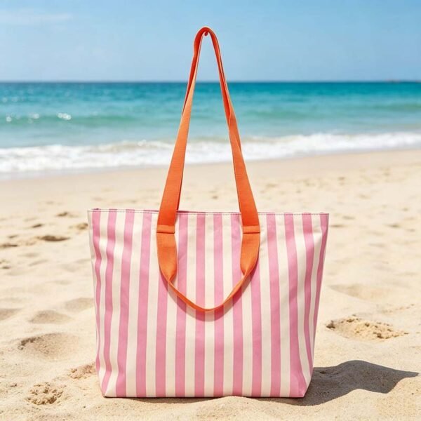 Wholesale Waterproof Custom Striped Beach Bags - Billede 2